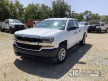 (Smock, PA) 2017 Chevrolet Silverado 1500 4x4 Extended-Cab Pickup Truck Runs & Moves, Jump To Start,