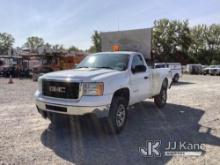 (Smock, PA) 2011 GMC Sierra 3500 4x4 Pickup Truck Runs & Moves, Sign Operates, No Tailgate, Rust & B