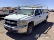 2007 Chevrolet Silverado 1500 Extended-Cab Pickup Truck Runs & Moves) (Runs Rough, Jump To Start, Fl