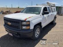 2014 Chevrolet Silverado 1500 4x4 Extended-Cab Pickup Truck Runs & Moves ) (Jump to Start, Hail Dama