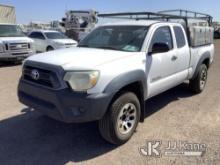 2013 Toyota Tacoma Extended-Cab Pickup Truck Runs & Moves) (Idles Rough, Check Engine Light, Cracked