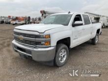 2016 Chevrolet Silverado 2500HD 4x4 Crew-Cab Pickup Truck Runs & Moves) (Jump To Start, Hail Damage,