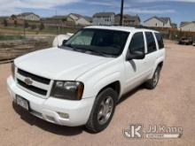 2008 Chevrolet Trailblazer 4x4 4-Door Sport Utility Vehicle, Equipment & Personal Property Will Be R