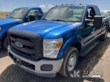 2016 Ford F350 Extended-Cab Pickup Truck Not Running, Condition Unknown, Check Engine Light On, Body