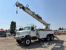 (Helena, MT) Altec D2055-TR, Digger Derrick rear mounted on 1997 International 4900 6x6 T/A Utility