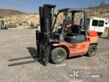 (McCarran, NV) Toyota 7FDU35 Pneumatic Tired Forklift Runs & Moves