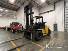 (Portland, OR) 2010 Hyster H190HD Pneumatic Tired Forklift, Indoor Warehouse Used Runs, Moves & Oper