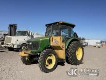 2010 John Deere 5101E 4x4 Rubber Tired Tractor Engine Runs, Does Not Move, Operating Conditions Unkn