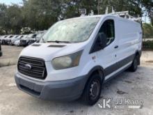 2015 Ford Transit-250 Cargo Van Runs & Moves)( Cracked Windshield, Body Damage)(FL Residents Purchas