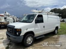 2013 Ford E350 Cargo Van Runs & Moves)( Paint Damage, Tire Light On)(FL Residents Purchasing Titled 