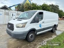 2015 Ford Transit-250 Cargo Van Runs & Moves)(FL Residents Purchasing Titled Items - title & registr