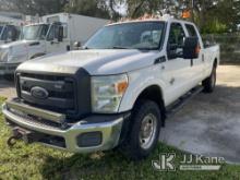 2016 Ford F350 4x4 Crew-Cab Pickup Truck Runs & Moves)( Check Engine Light On, Paint & Body Damage)(