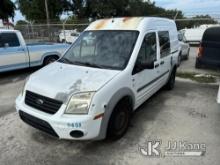 2013 Ford Transit Connect Cargo Van Not Running Condition Known, Body & Paint Damage, Rust)(FL Resid