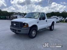 2007 Ford F350 4x4 Pickup Truck Runs & Moves) (Check Engine Light On, Body/Rust Damage  (FL Resident