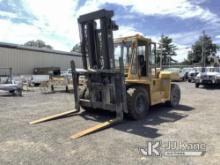 1997 CAT DP150 Pneumatic Tired Forklift, (Municipality Owned) Runs, Moves & Operates