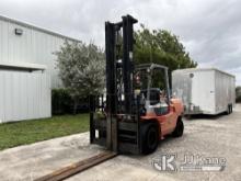 2007 Toyota 7FDAU50 Solid Tired Forklift Runs, Moves & Operates