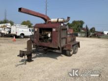 1999 Morbark 2500 Chipper , T/A Trailer mtd. Runs, Operates) (No Title Special Mobile Equipment