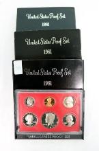 3 Packs Of 1981 Proof Sets