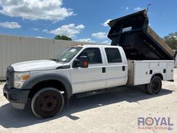 2013 Ford F450 Crew Cab Service Dump Truck