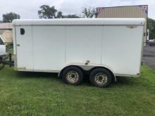 2012 H&H V NOSE 14' ENCLOSED TRAILER