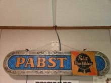 Pabst blue ribbon Lighted beer sign.