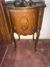 2- French Marquetry Side Tables