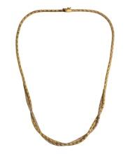 18k Bi-Color Gold Necklace