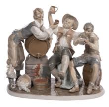 Lladro 'Happy Tavern Drinkers' Figurine