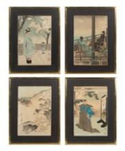 Tsukioka Yoshitoshi (Japanese, 1839-1892) Woodblock Print Assortment