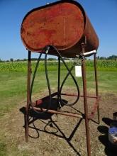 200-GAL OVERHEAD GRAVITY FLOW FUEL TANK ON STAND