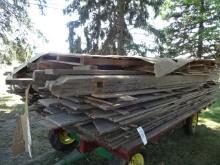 LG. PILE  OF RECLAIMED BARNWOOD LUMBER, BEEN STORED INSIDE UNTIL 8/13/24