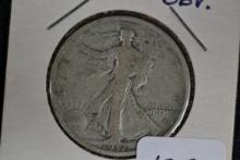 1917-D Obv. Walking Liberty Half Dollar; G