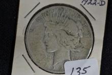 1922-D Peace Dollar; G