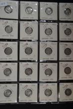 Group of 20 - Mercury Dimes w/Varying Dates