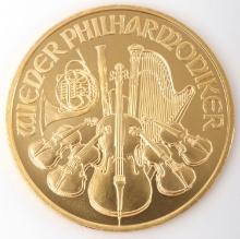 2006 999 FINE GOLD AUSTRIA PHILHARMONIC 1 OZT COIN