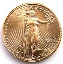 2024 1/10 OZT GOLD AMERICAN EAGLE BU COIN