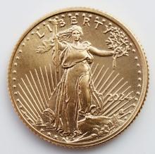 2024 1/10 OZT GOLD AMERICAN EAGLE BU COIN