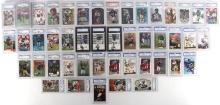 LOT OF 59 GRADED NFL PLAYER CARDS PGS AGA SGD