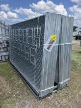 (26) NEW PANELS OF 10x6FT CHAIN LINK SITE FENCE
