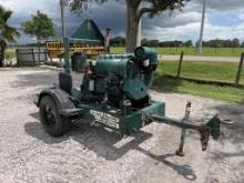 DEUTZ 6 CYLINDER DIESEL ENGINE TRAILER MOUNTED