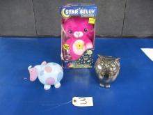 STAR BELLY BEAR AND PIGGY BANKS