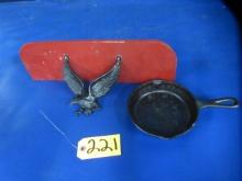 CAST IRON PAN AND EAGLE