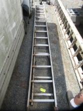 ALUMINUM 24 FT. EXTENSION LADDER MISSING A RING