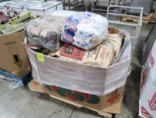 crate of charcoal briquets & chunks