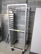 aluminum cooling rack, on casters