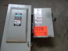 LOT-(2) ELECTRICAL DISCONNECT BOXES