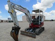 4769 TB235-2 TAKEUCHI EXCAVATOR W/12'' TRACKS 4 POST 412HRS S/N:123601648