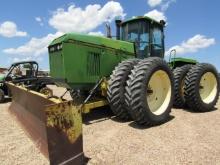 4779 8870 JOHN DEERE C/A 4WD QR W/DUALS W/14-DEGELMAN DOZE BLADE 18.4R46 10114 S/N:RW8870H003338