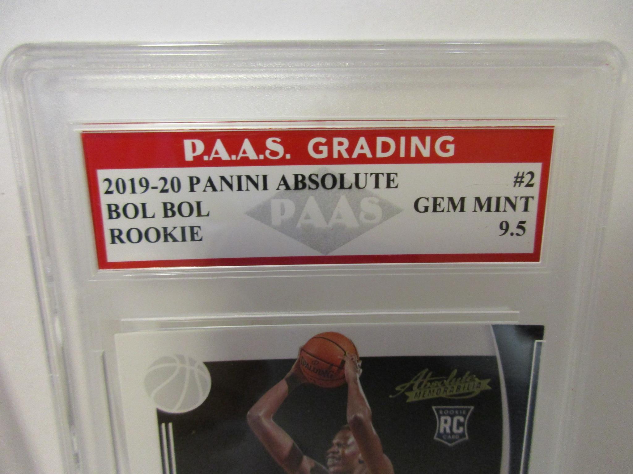 Bol Bol Denver Nuggets 2019-20 Panini Absolute ROOKIE #2 graded PAAS Gem Mint 9.5