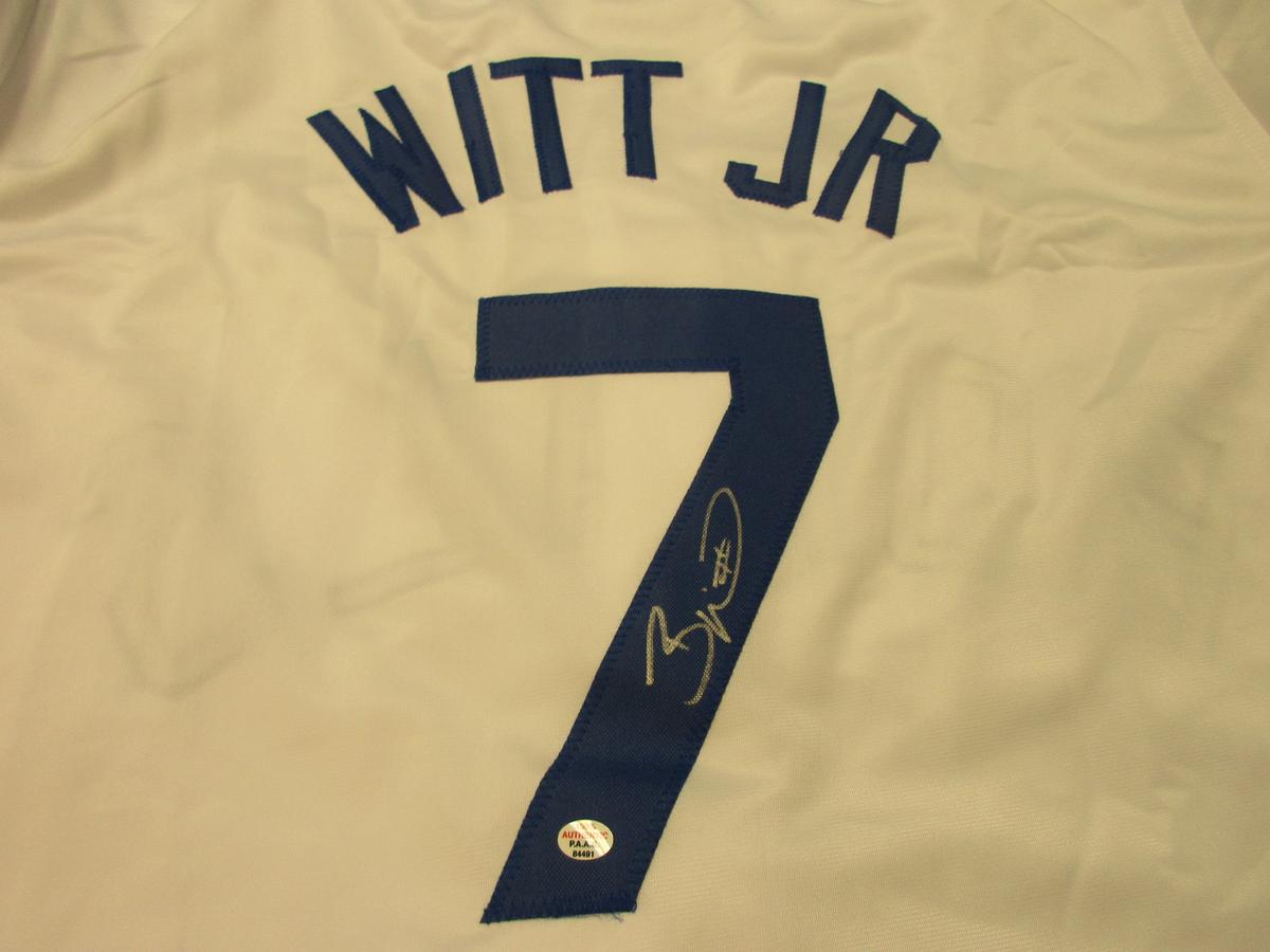 Bobby Witt Jr of the Kansas City Royals signed autographed baseball jersey PAAS COA 491